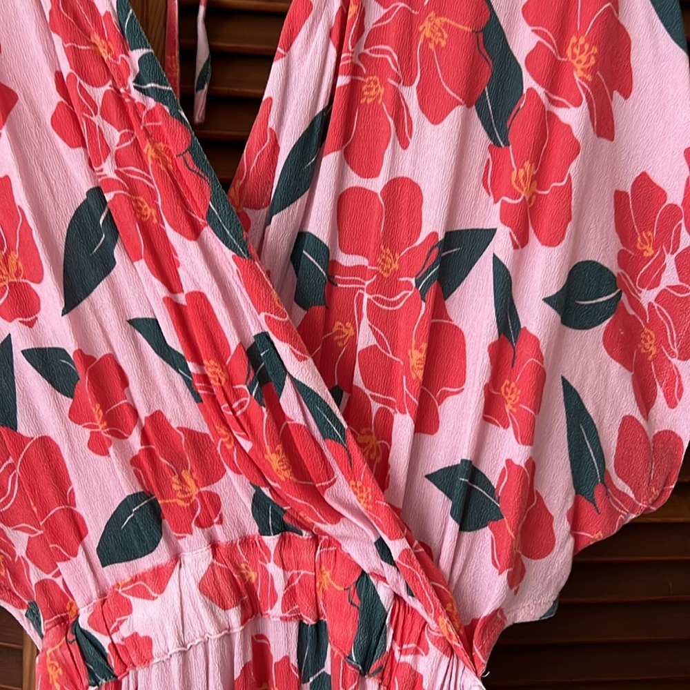 Ava Sky Faux Wrap Dress - Picture 4 of 7